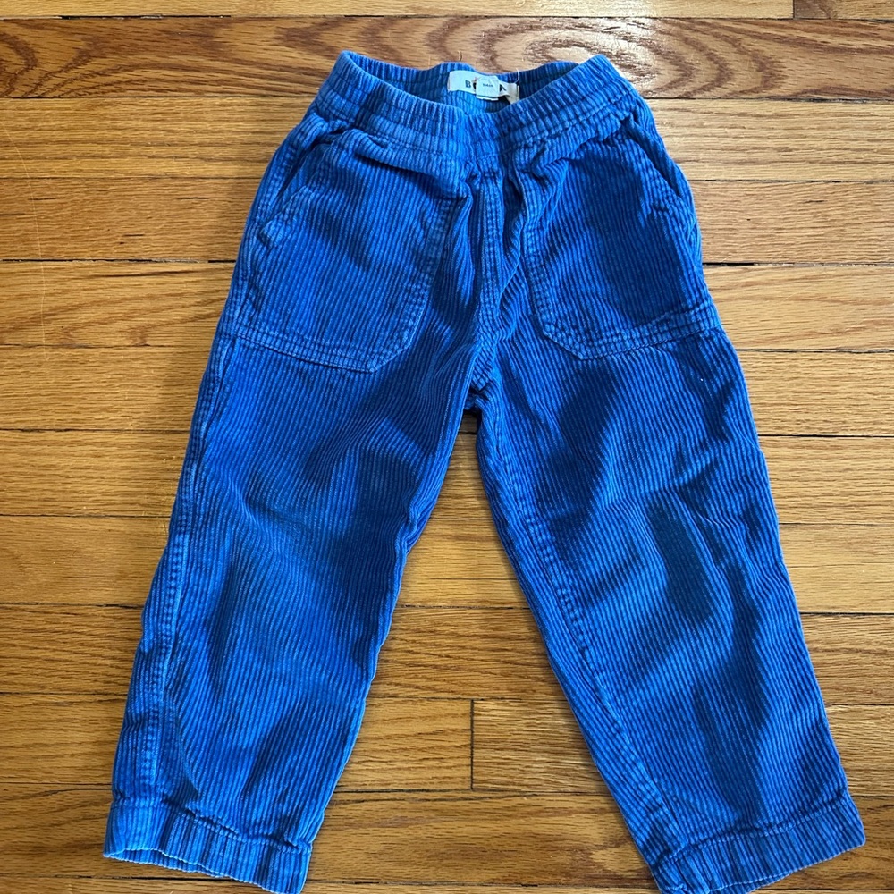 Mini Boden Vibrant Blue Corduroy Joggers